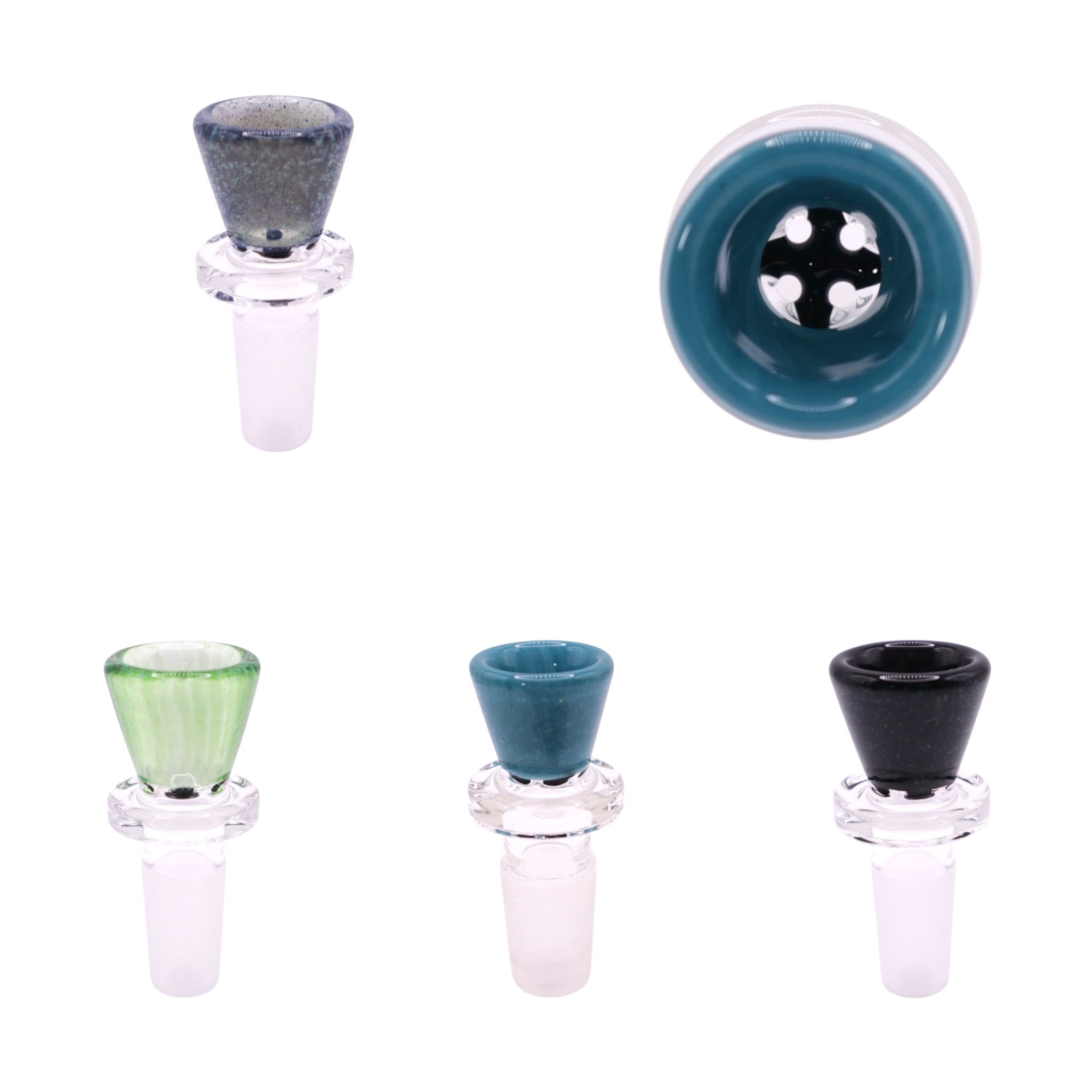 Crushed Opal 4-Hole Bowls by Zombie Hand Studios