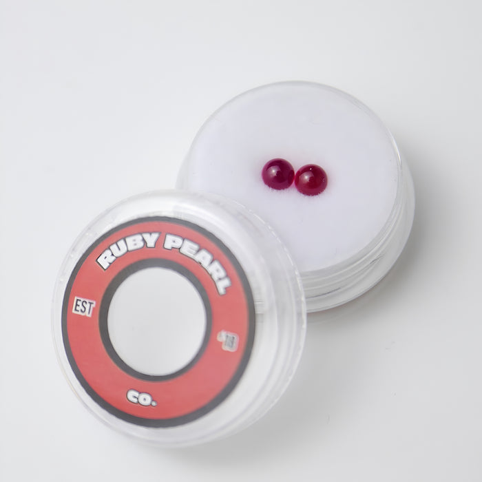 4mm Ruby Terp Pearls