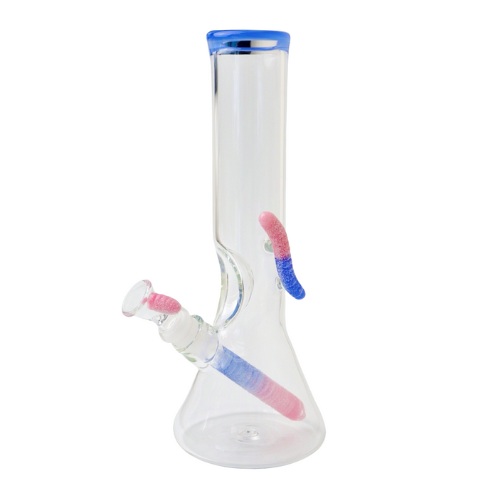 Sour Worm Beaker Bong by Emperial Glass