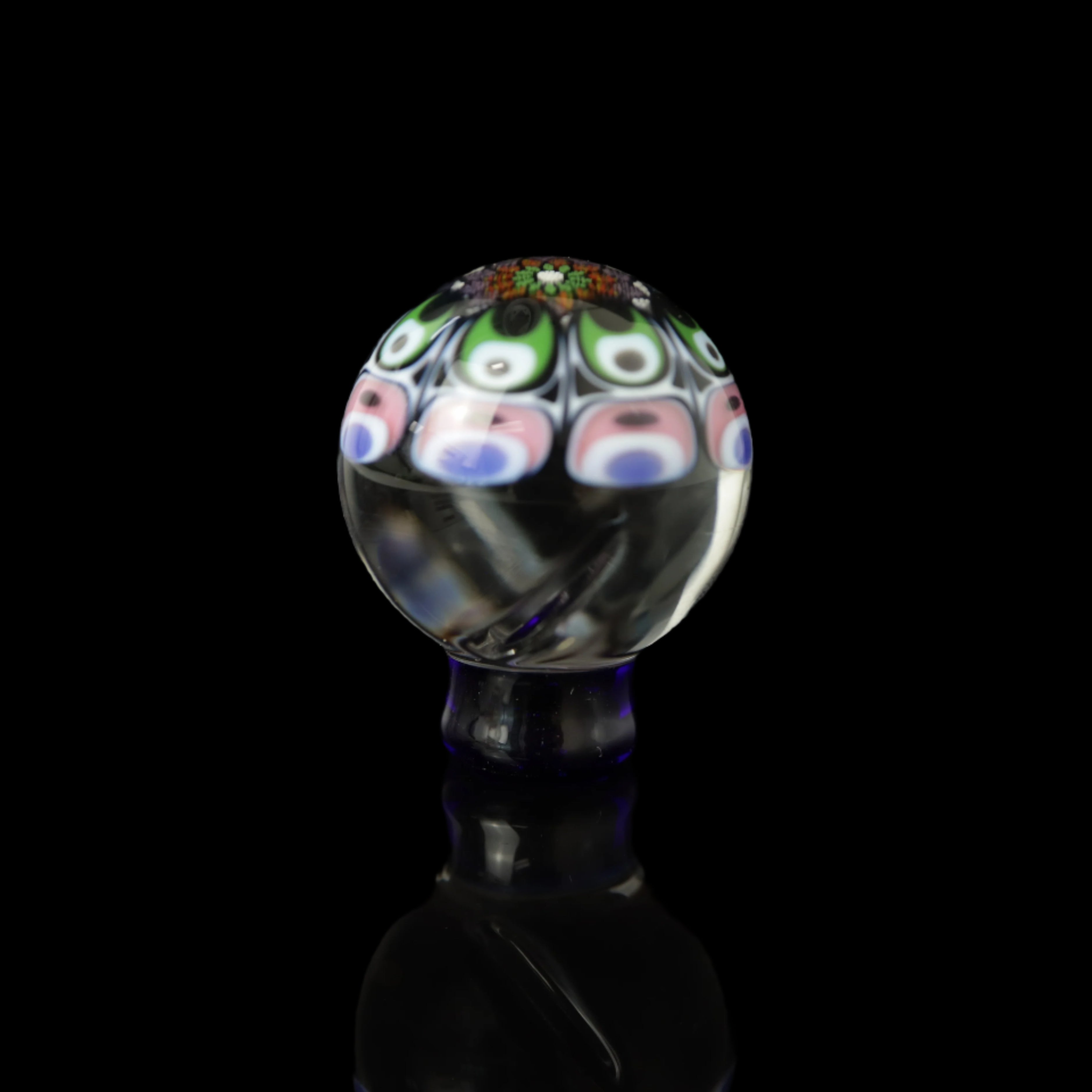 Dotstack/Mandala Milli Spinner Marble by Steve H Glass