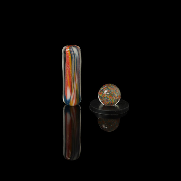 Pillar and Pearl Set by Millennium Glass