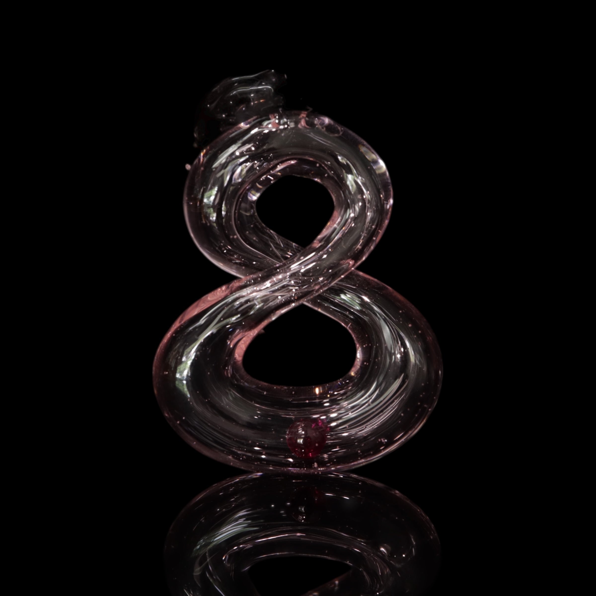 Loose Encased Ruby Infinity Pendant by NateyLove