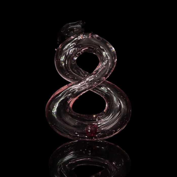 Loose Encased Ruby Infinity Pendant by NateyLove