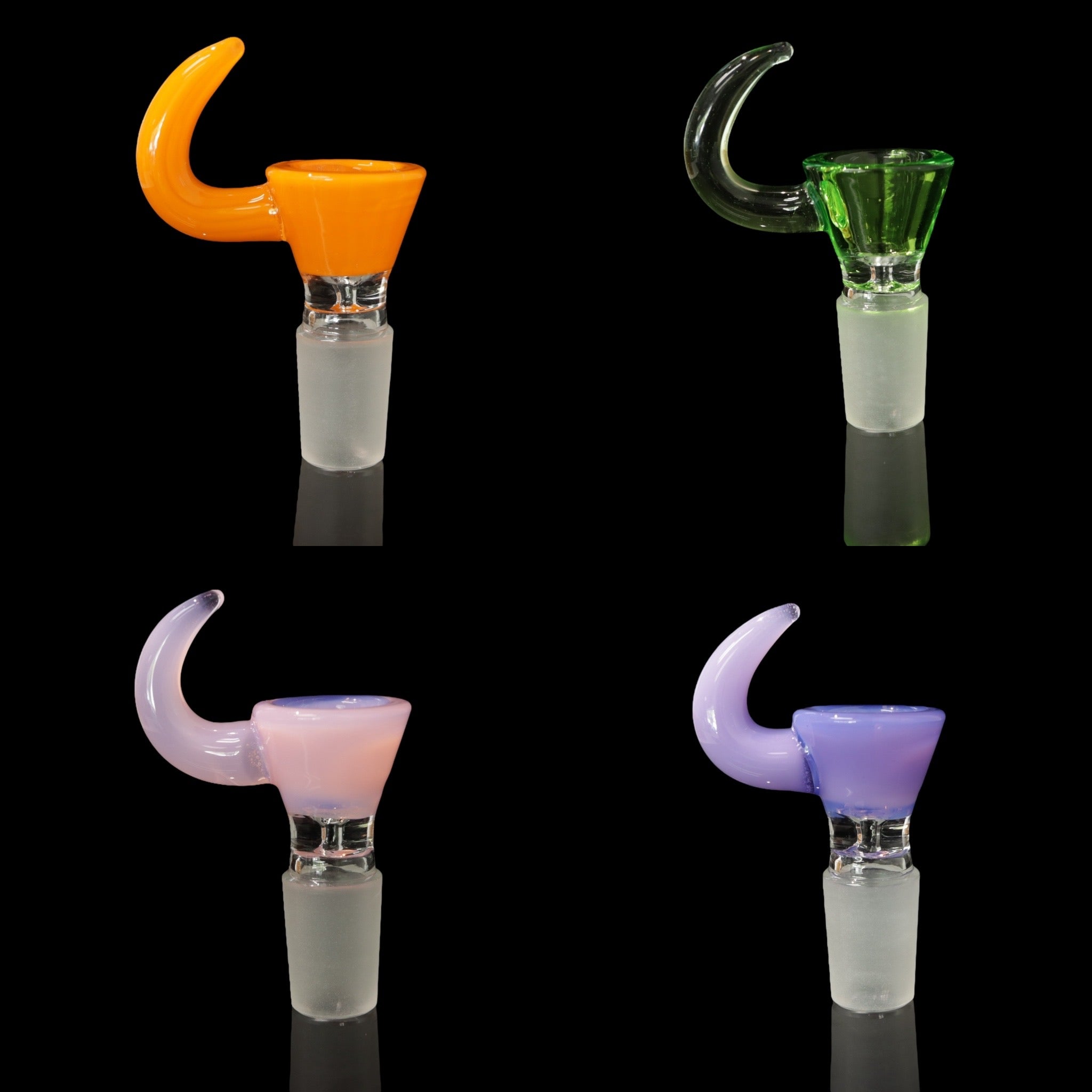 Horn Handle Flower Slide (3 Colors)