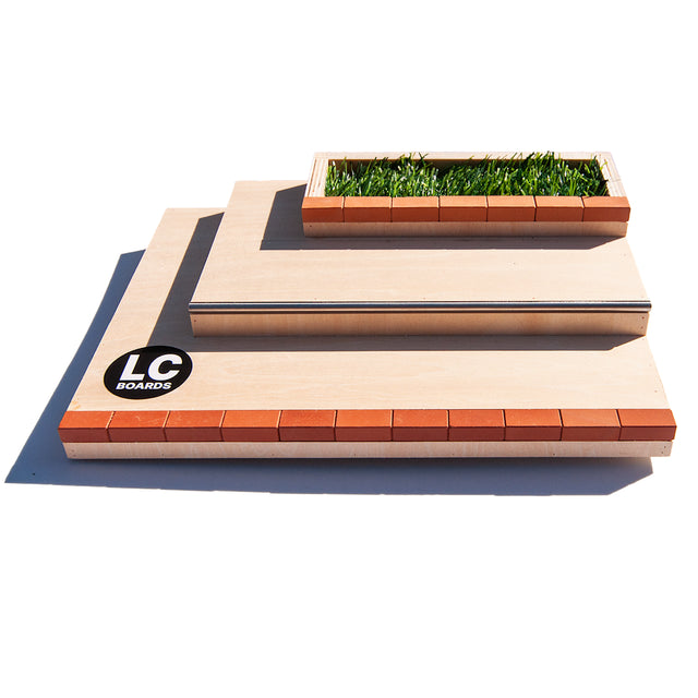 Fingerboard 3 Block Plaza Wood Ramp by LC Boards