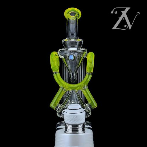 Superior ECO Donut Puffco Peak Attachment by Iridescent Glass *7 Colors*