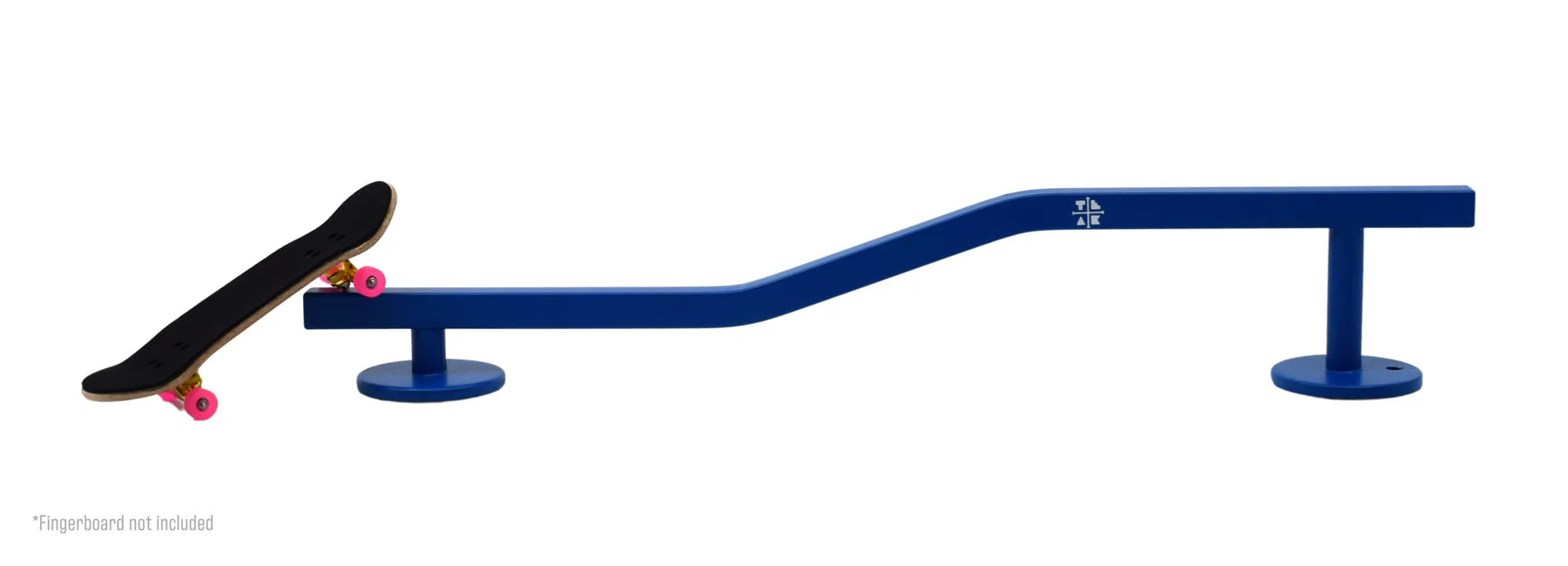 Square, Bi-Level Fingerboard Rail, 12" Long - Steel Construction