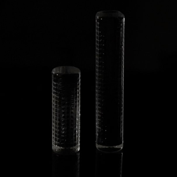 Solid Etched Quartz Pillars