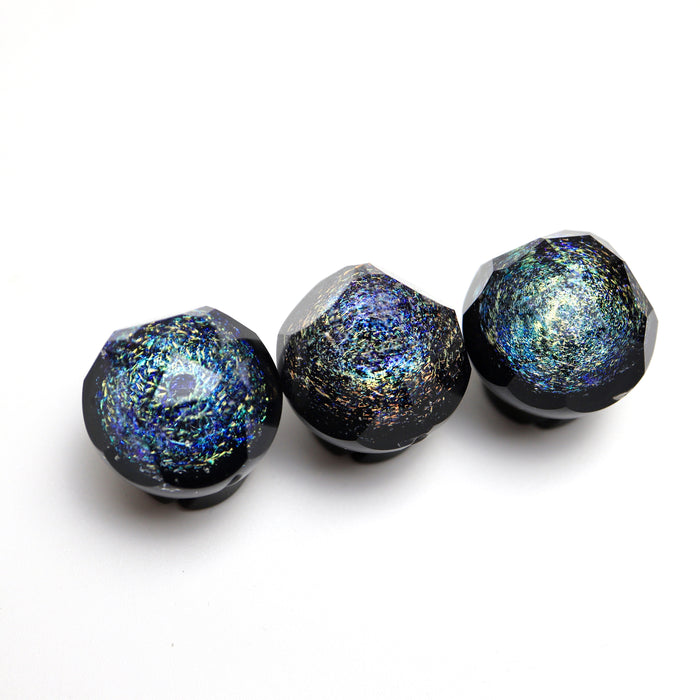 Faceted Galaxy Dichro Spinner Marble by OTP