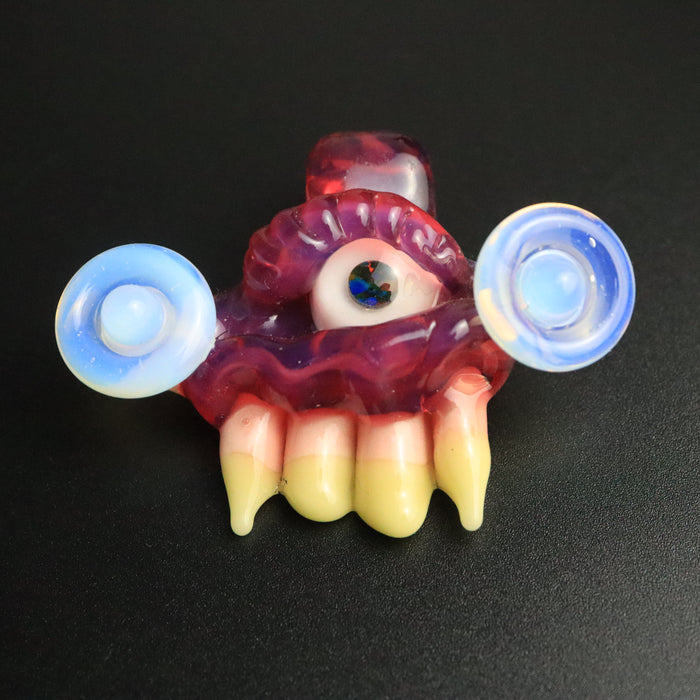 Telemagenta Opal Eye Cyclops Biter by Alooph Glass