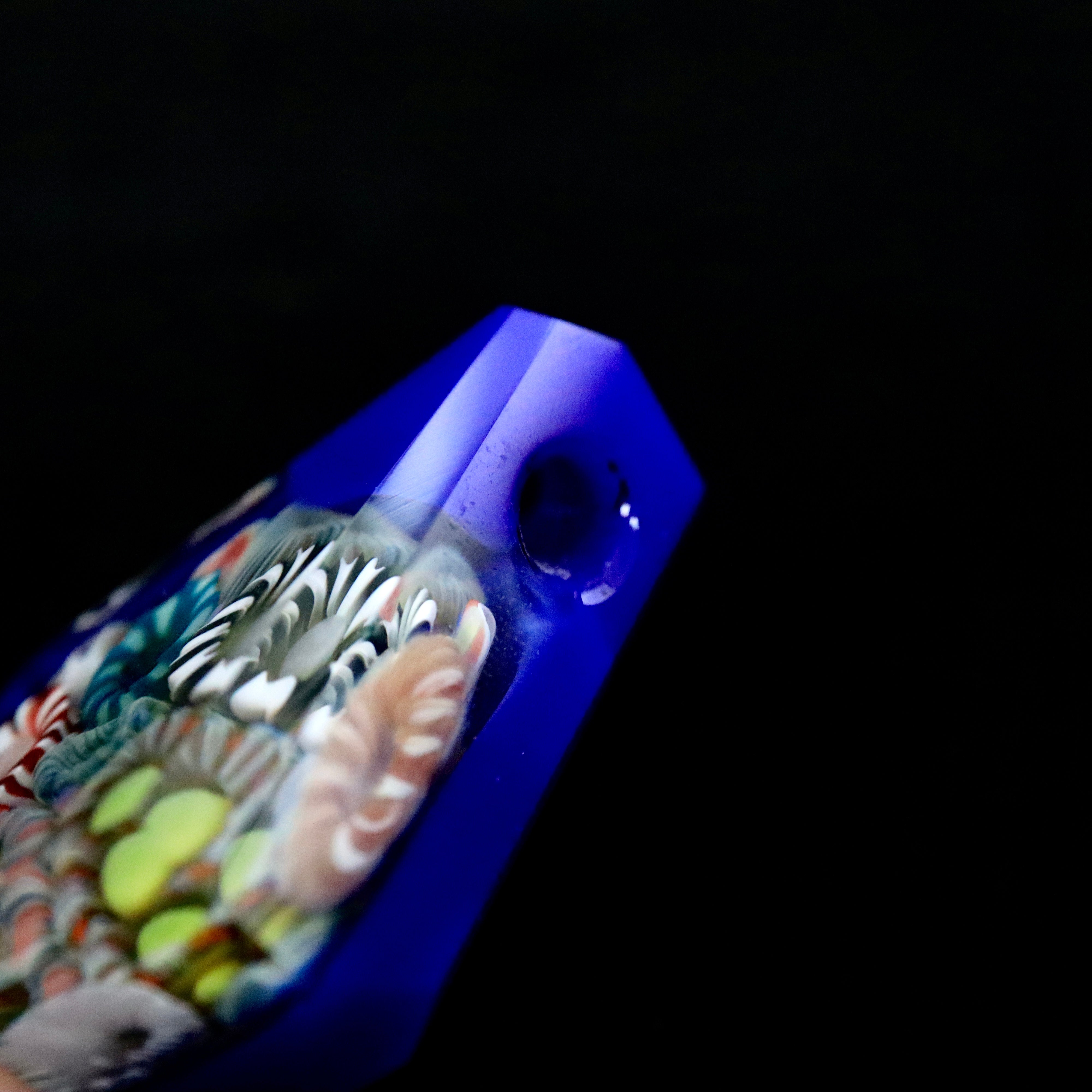 UV Deja Blue Reef Pendant Collab by Vettori Glass X GlassbyKeri