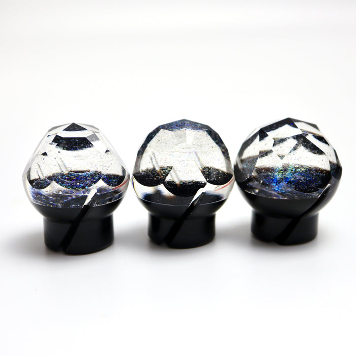 Faceted Galaxy Dichro Spinner Marble by OTP