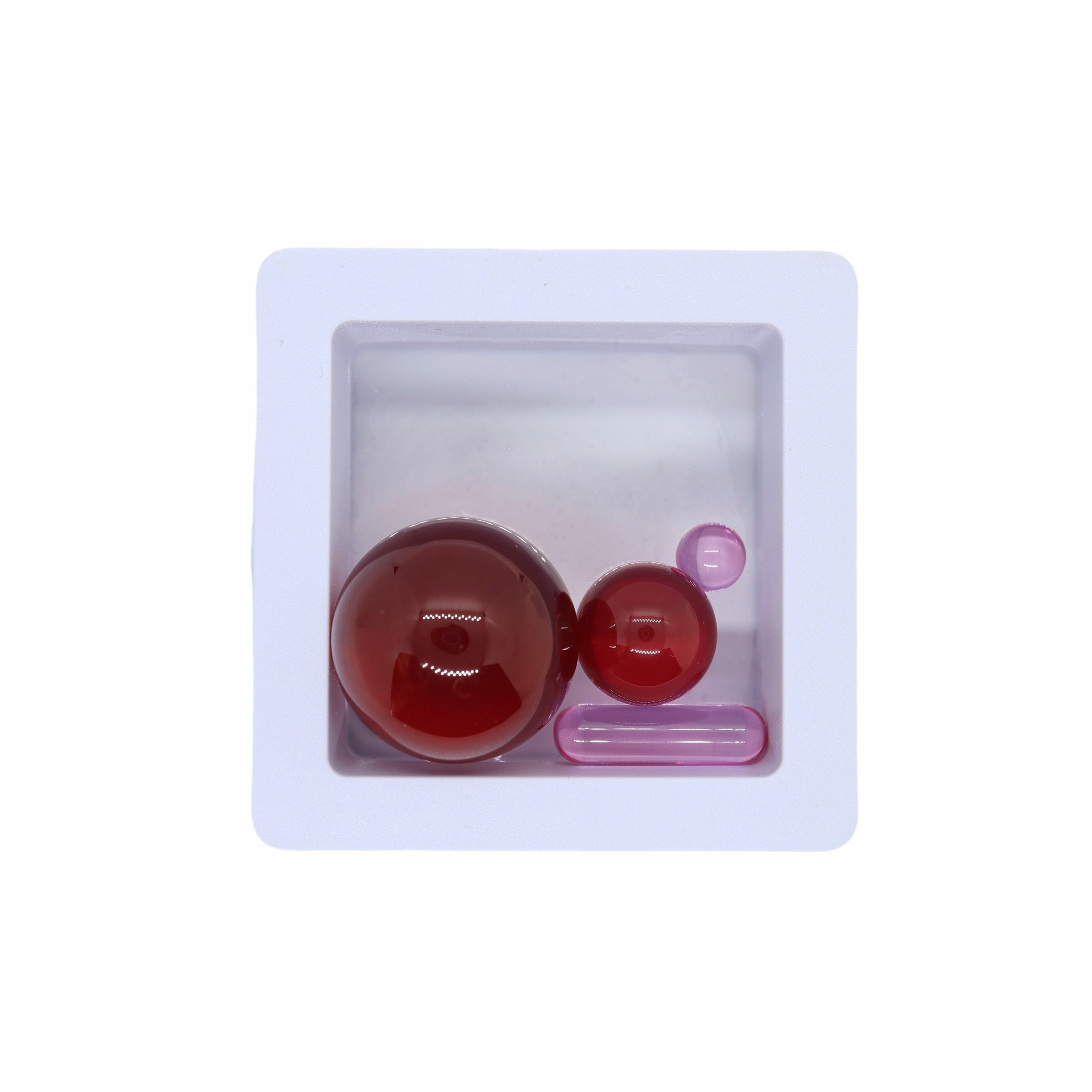 Sapphire/Ruby Marble Slurper Set by RubyPearlCo