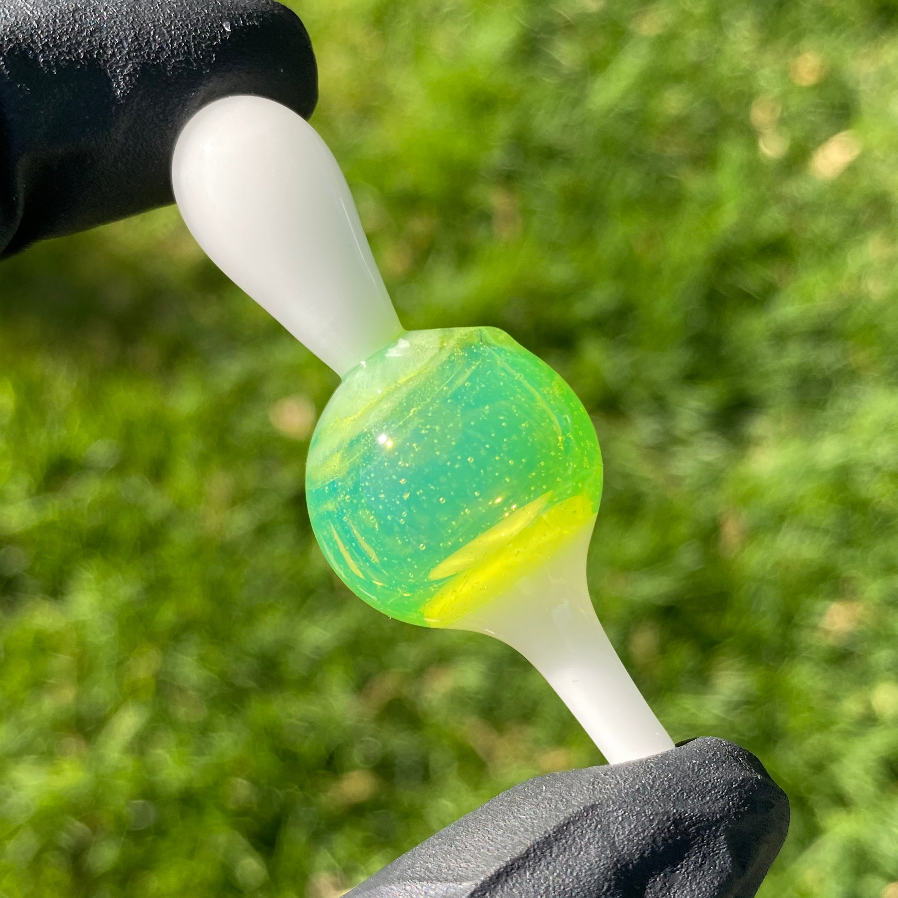 Two Tone Bubble Caps by Dig Glassworks