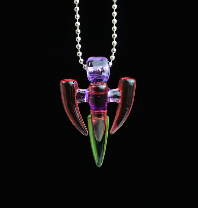 Gold Ruby/Krippy/Purple Rain Amulet by Avatar Glass