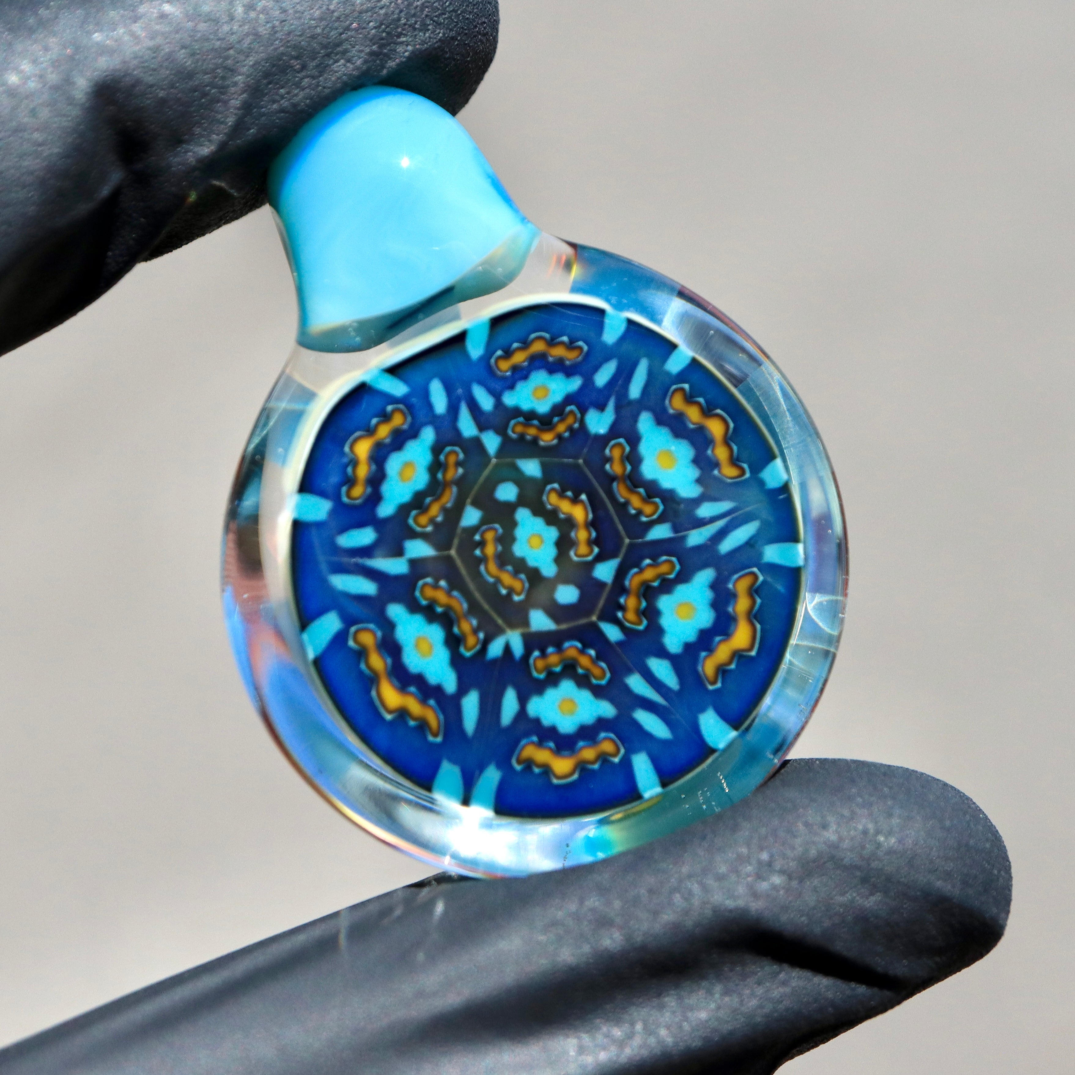 Rainbow Wave Pendant by Ftime X Certo Glass