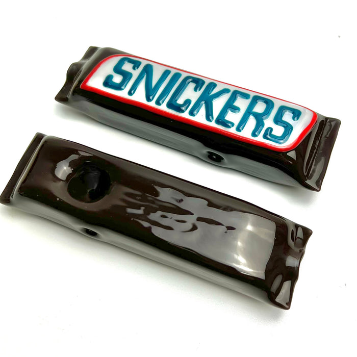 Snicker's Hand Pipe by Heretic Glass