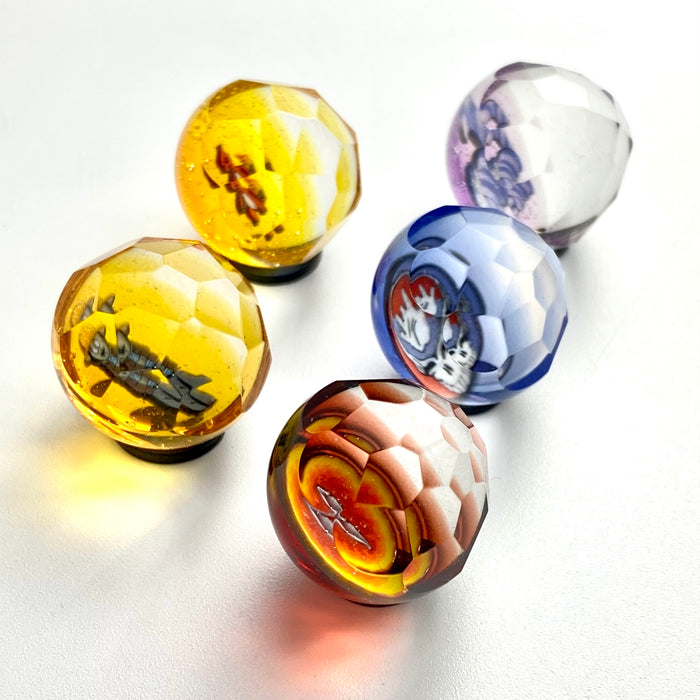 Faceted Slurper Marble Collabs by Keys Glass X Mr.Facet