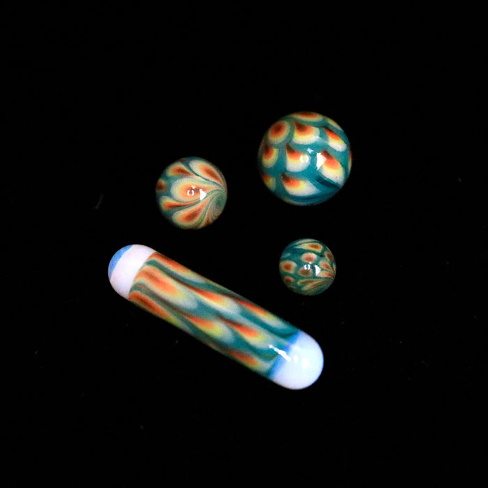 Dot Stack Slurper Set by Seigaiha Glass