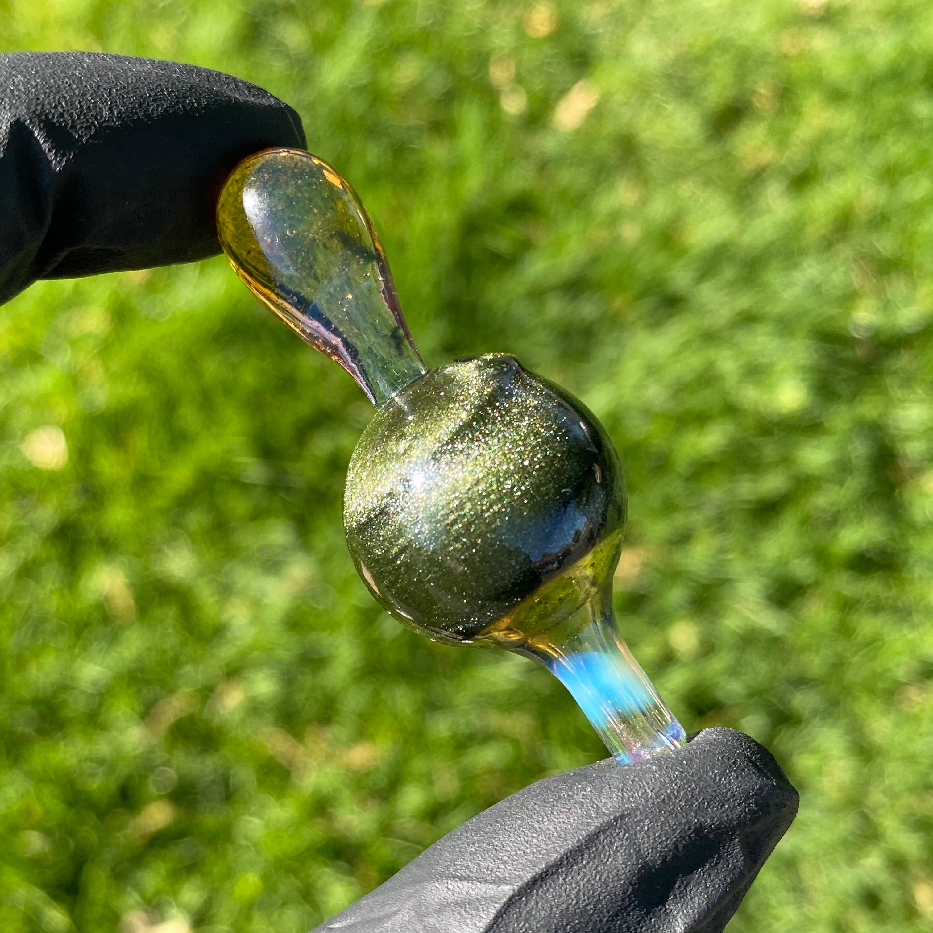 Two Tone Bubble Caps by Dig Glassworks