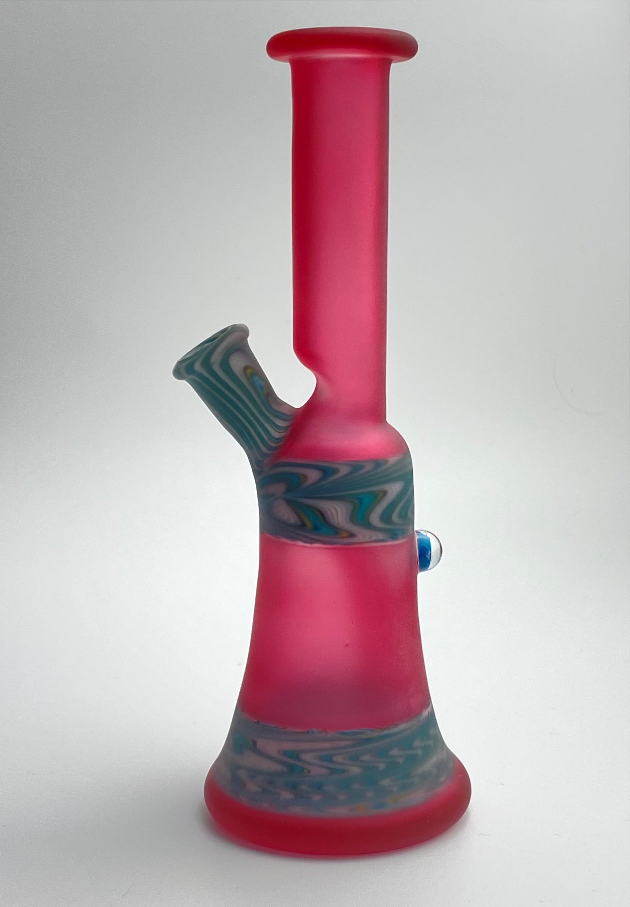 Sandblasted Wig Wag Tube by Shabbadoo Glass