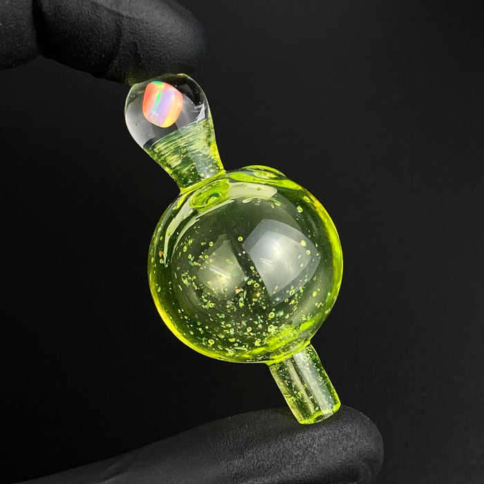 Crushed Opal/Encased Opal Bubble Caps by Dreaux Glass (2 Colors)
