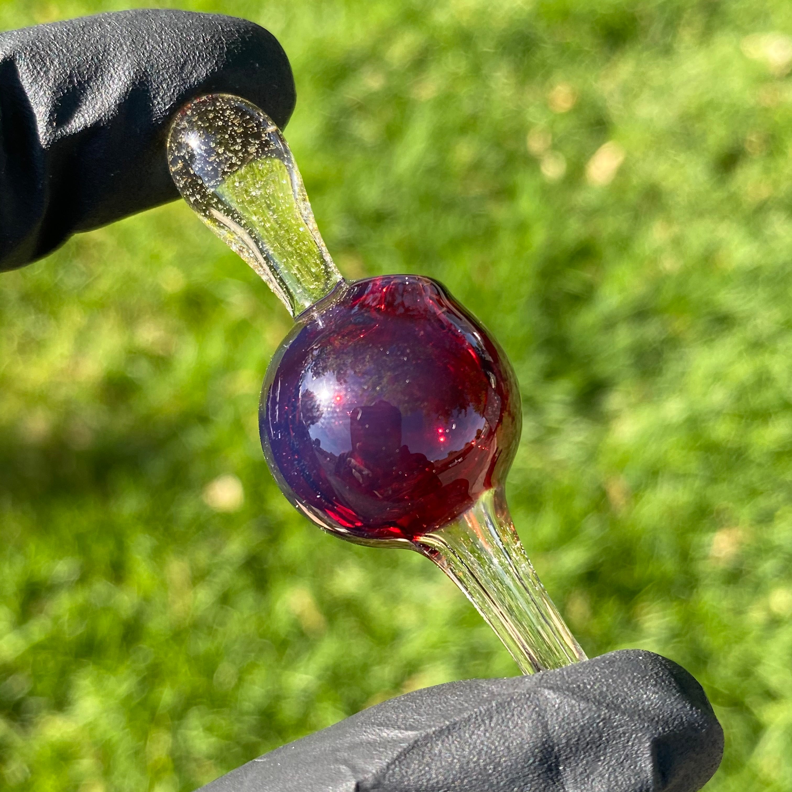 Two Tone Bubble Caps by Dig Glassworks