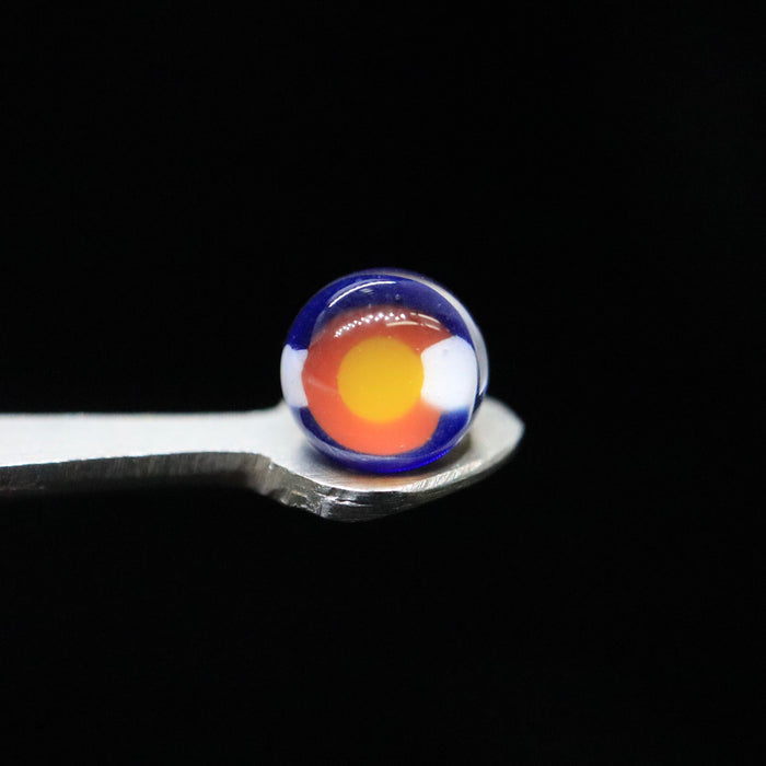 Colorado Flag Terp Pearls by Goba Glass