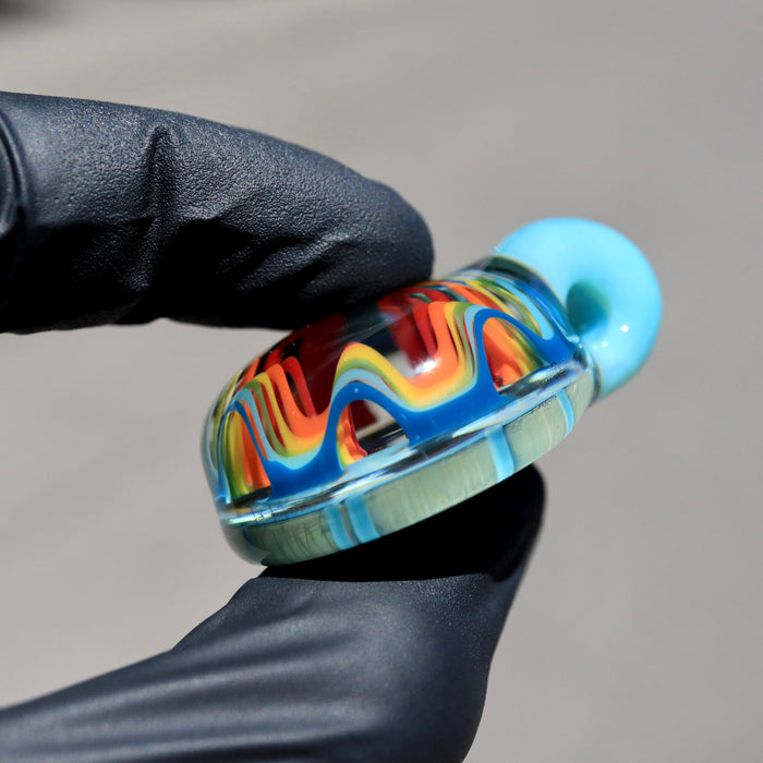 Rainbow Wave Pendant by Ftime X Certo Glass