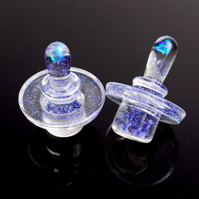 Crushed Opal Slurper Caps by Fortunate Glass