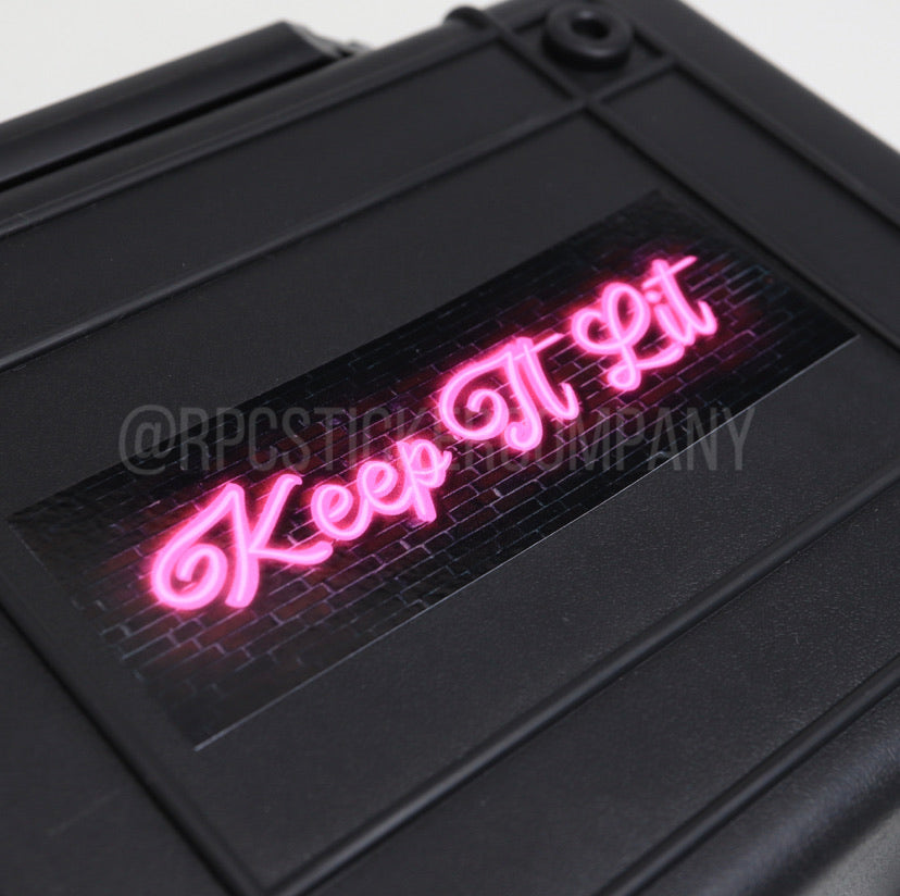 Keep It Lit Neon Sticker