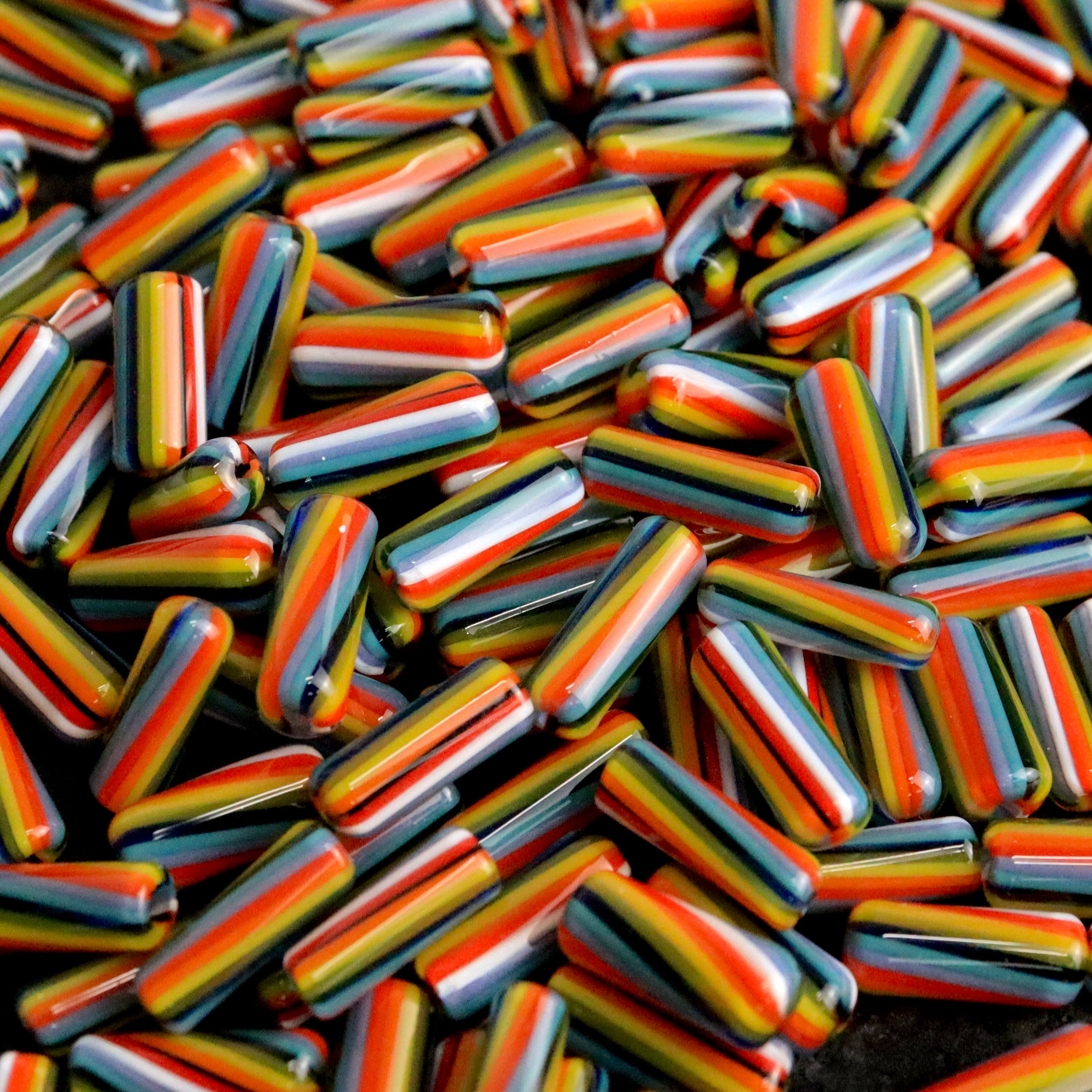 Rainbow Slurper Pillar by Andy Melts