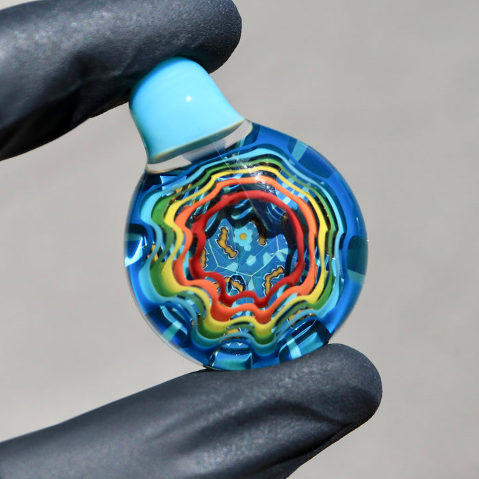 Rainbow Wave Pendant by Ftime X Certo Glass