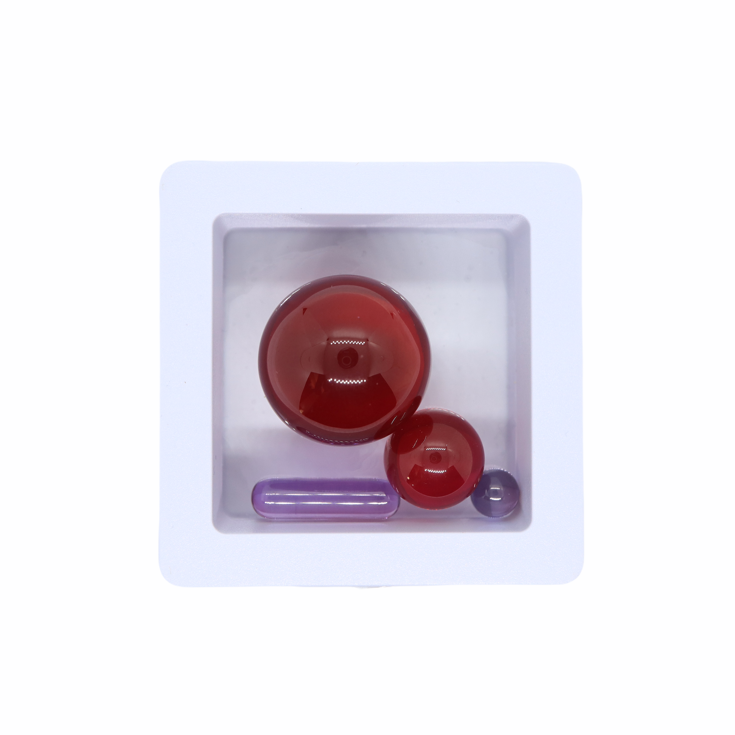 Sapphire/Ruby Marble Slurper Set by RubyPearlCo